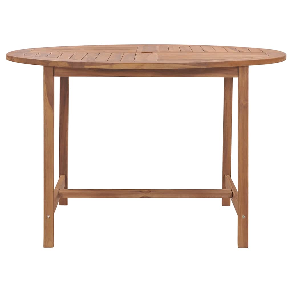 Tavolo da Pranzo da Giardino Ø110x75 cm Legno Massello di Teak