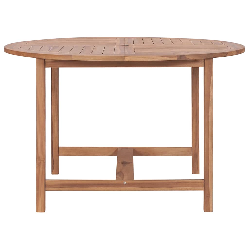 Tavolo da Pranzo da Giardino Ø110x75 cm Legno Massello di Teak
