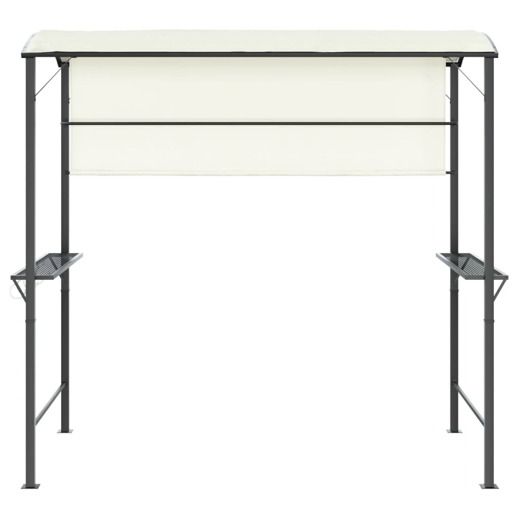 Gazebo con Tetto 220x110x200 cm Crema