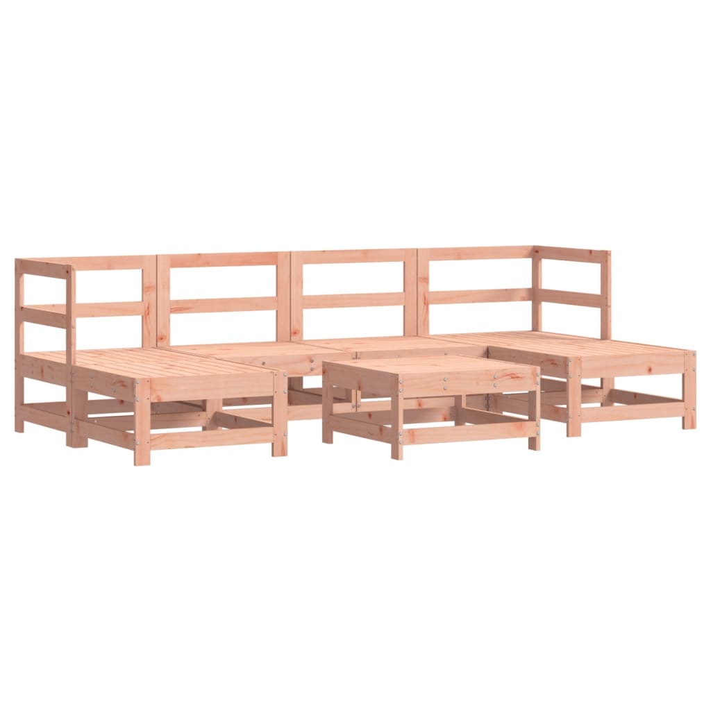 Set Divani Giardino 7 pz con Cuscini Legno Massello di Douglas