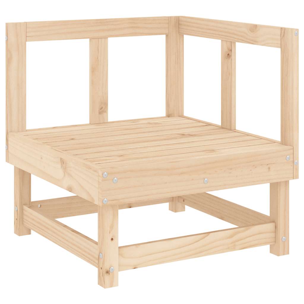 Set Salotto da Giardino 8 pz in Legno Massello di Pino