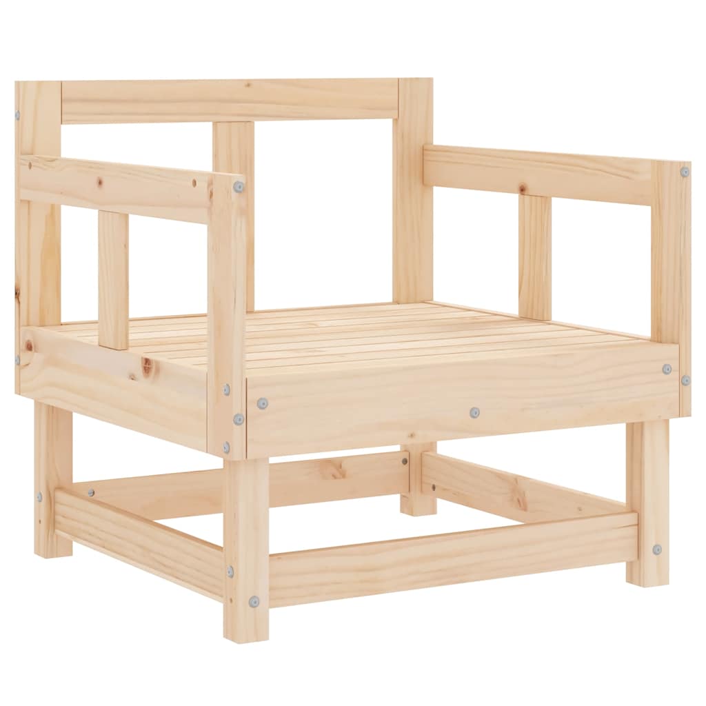 Set Salotto da Giardino 8 pz in Legno Massello di Pino