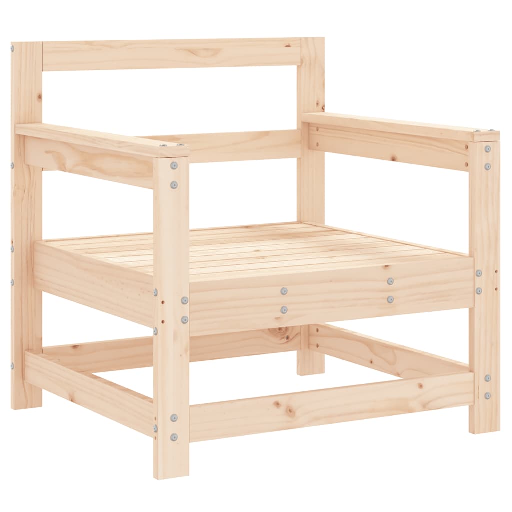 Set Salotto da Giardino 7 pz in Legno Massello di Pino