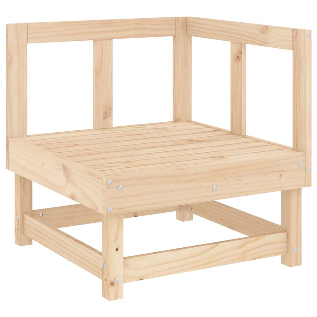 Set Salotto da Giardino 7 pz in Legno Massello di Pino