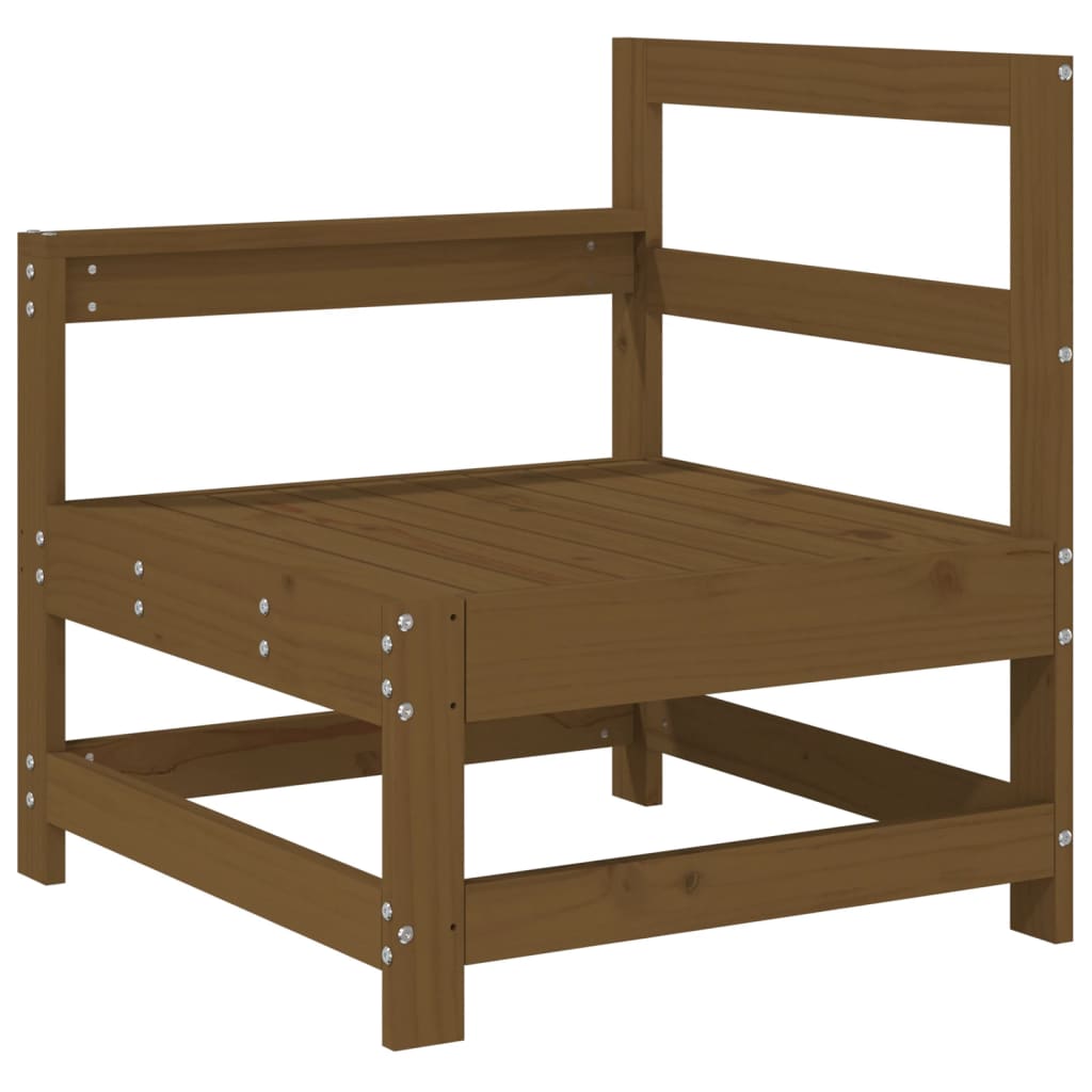 Set Salotto da Giardino 6 pz ambra in Legno Massello di Pino