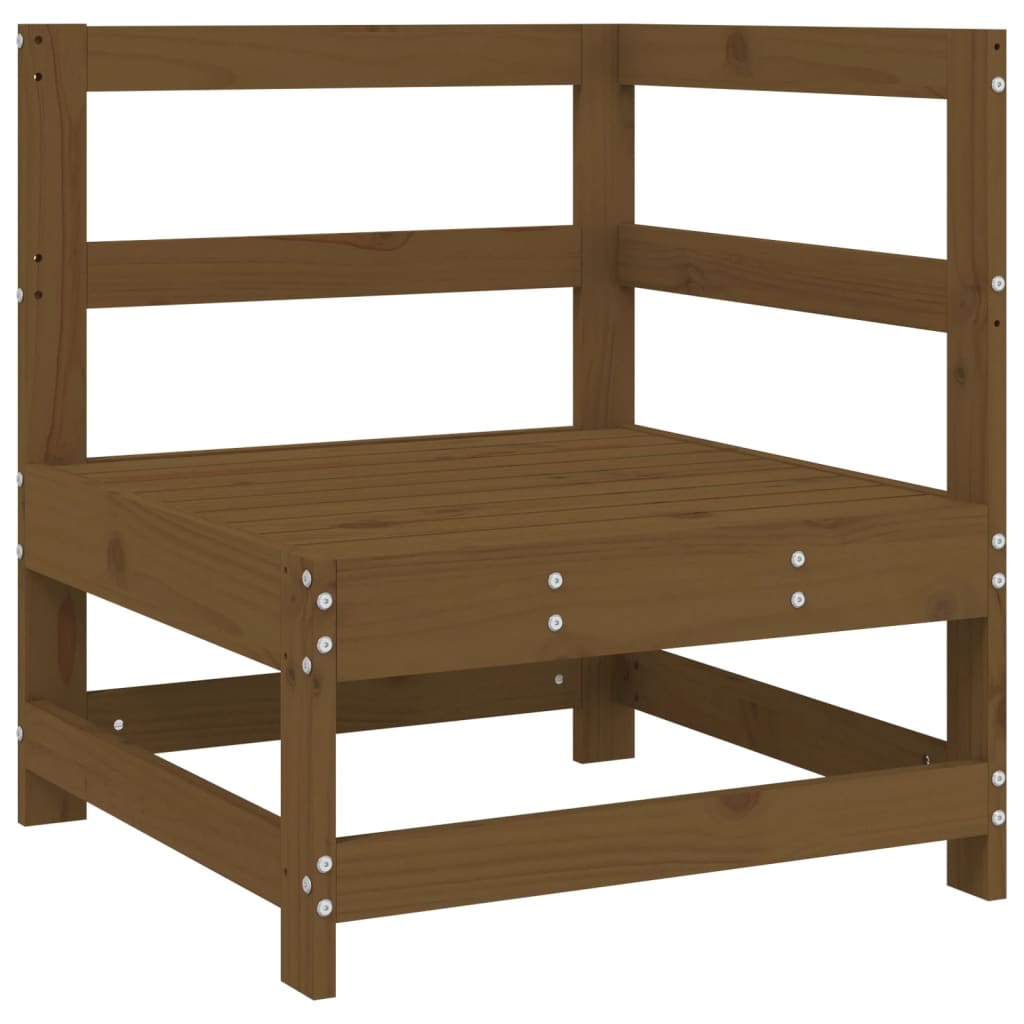 Set Salotto da Giardino 6 pz ambra in Legno Massello di Pino
