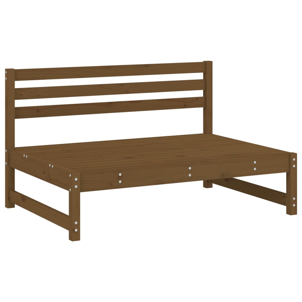 Set Salotto da Giardino 5 pz ambra in Legno Massello di Pino