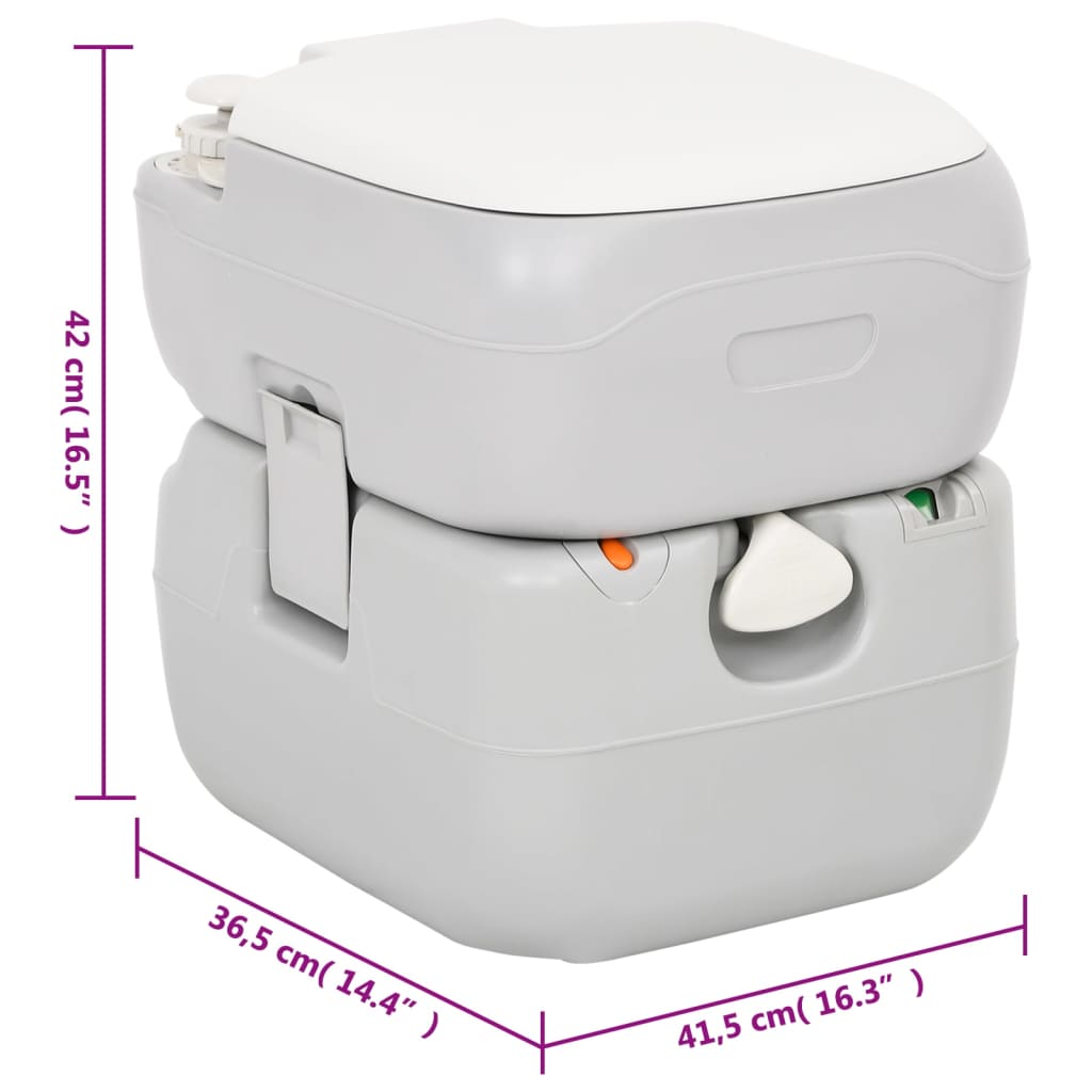Set Toilette da Campeggio Portatile e Supporto Lavamani