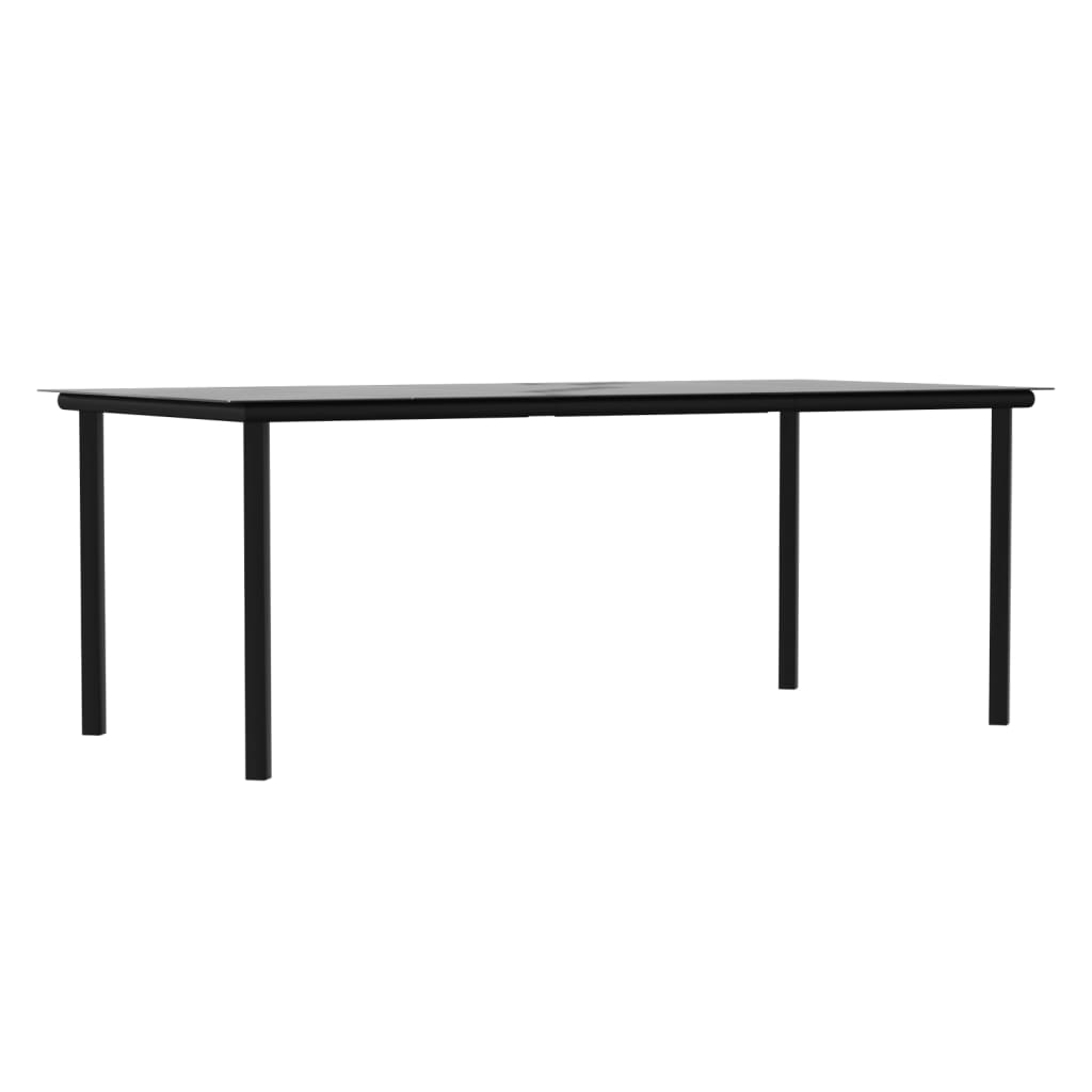 Set Pranzo da Giardino 7 pz con Cuscini in Polyrattan e Acciaio