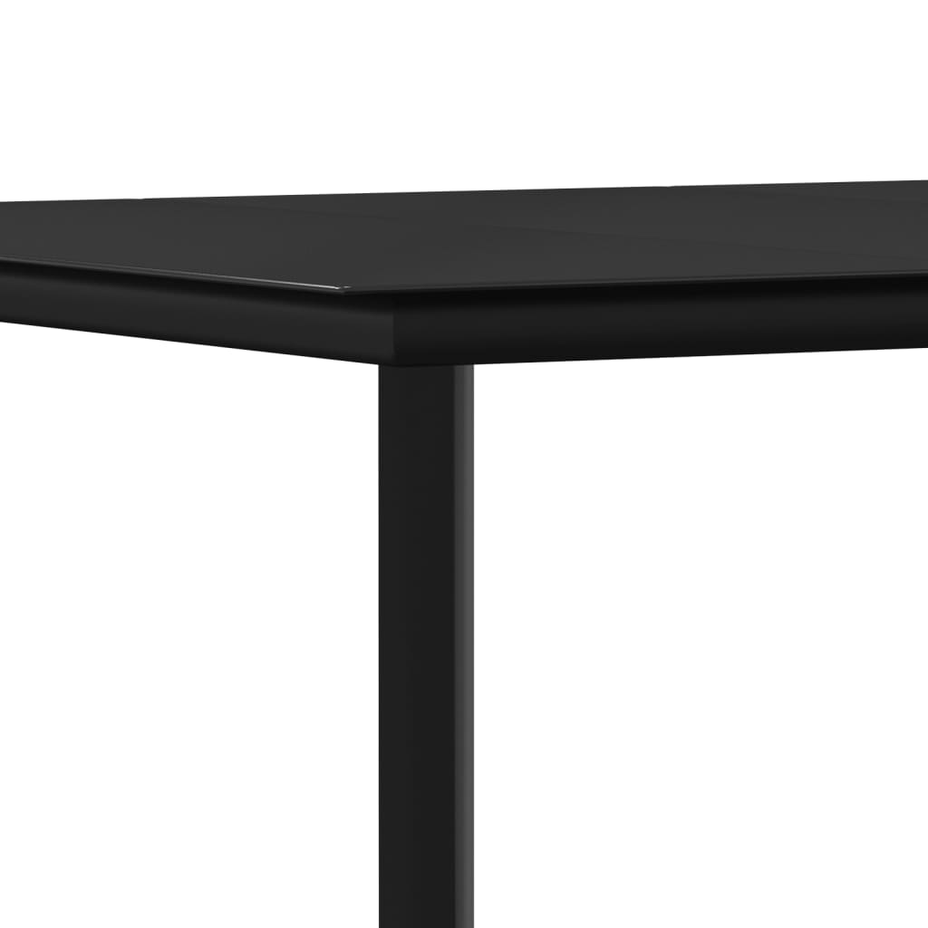 Set Pranzo da Giardino 7 pz con Cuscini in Polyrattan e Acciaio