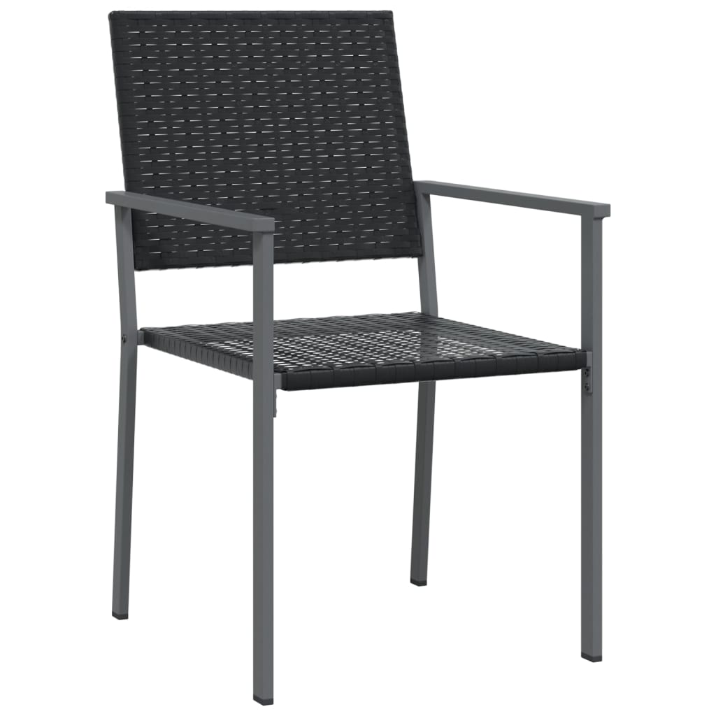 Set da Pranzo da Giardino 7 pz in Polyrattan e Acciaio
