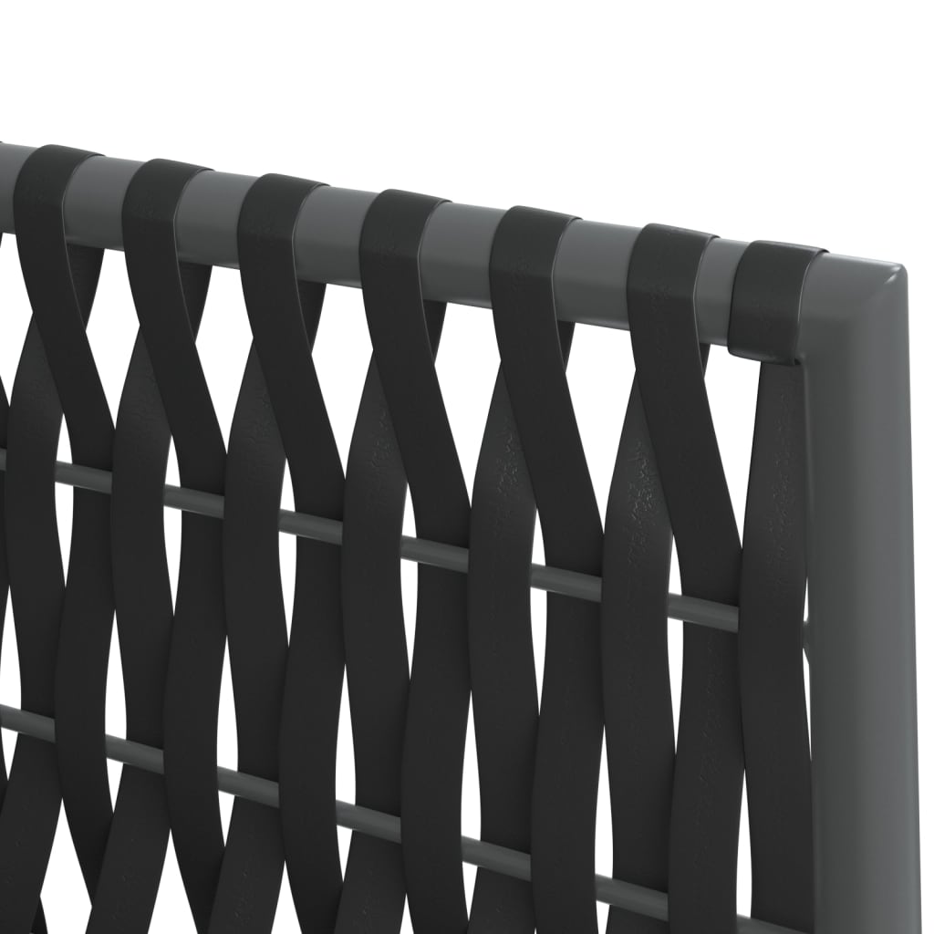 Set Pranzo da Giardino 5pz con Cuscini in Polyrattan e Acciaio
