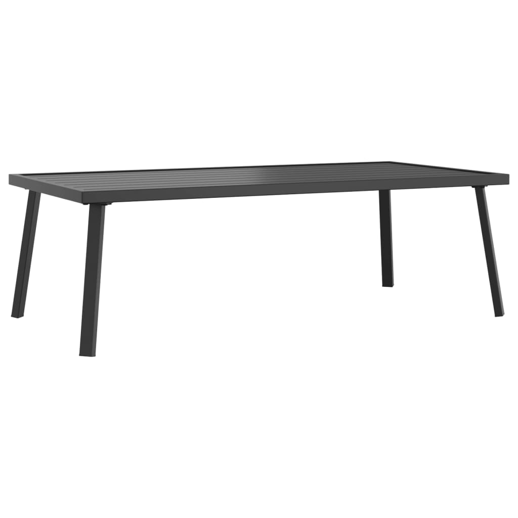 Divano angolare da giardino in acciaio antracite 230 cm