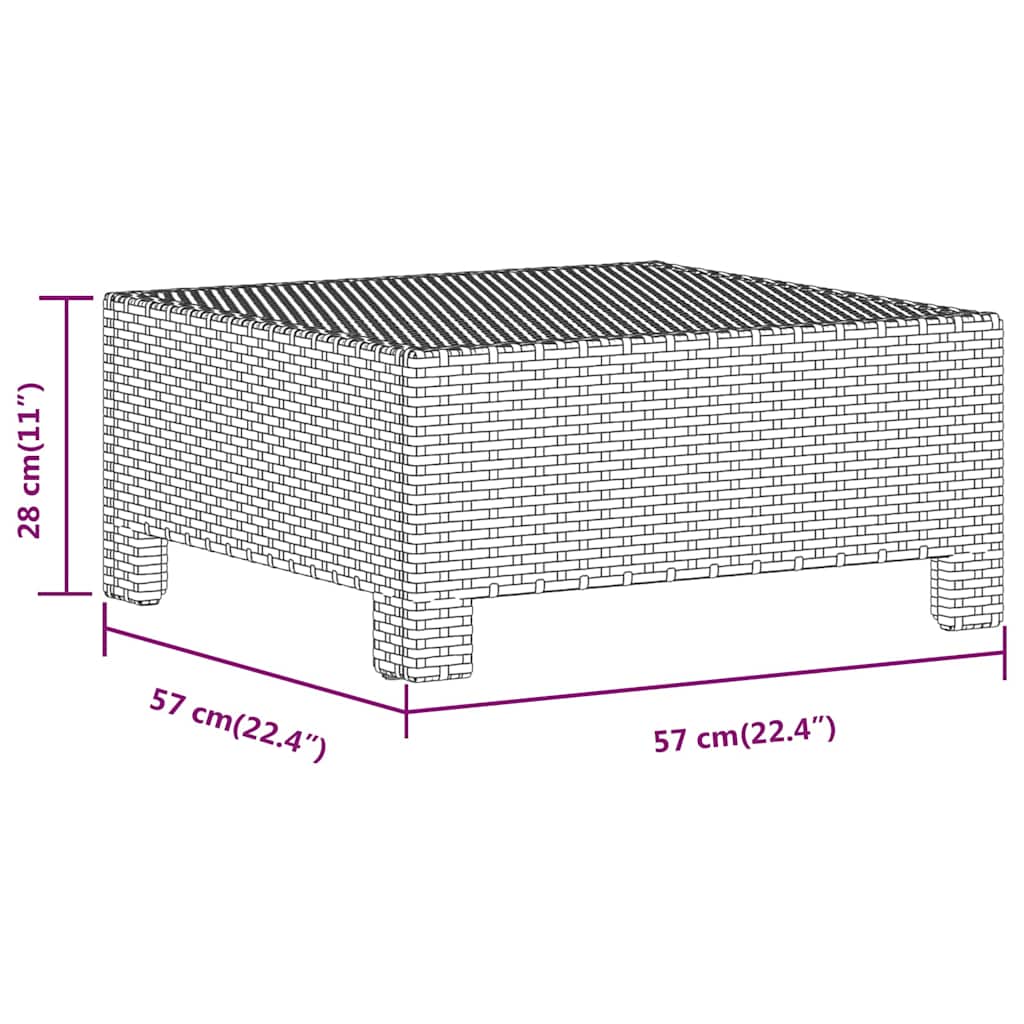 Set Divani da Giardino 5 pz con Cuscini in Polyrattan Grigio
