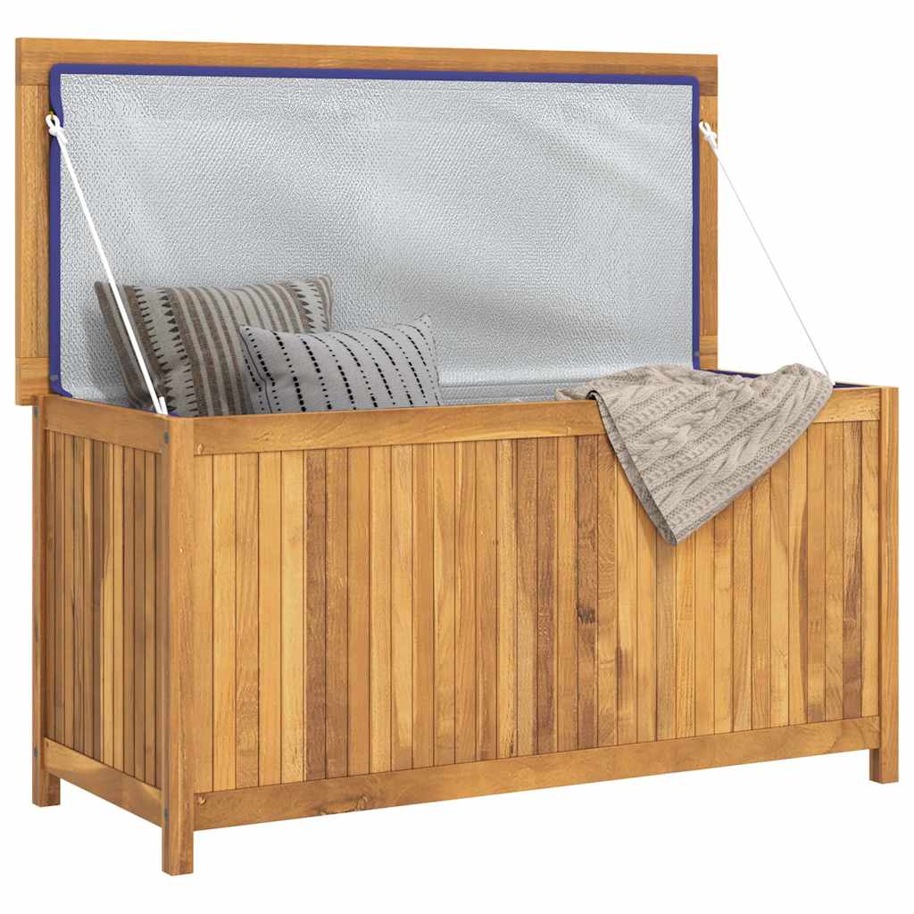 Cassa da giardino 114x50x58 cm in teak massello