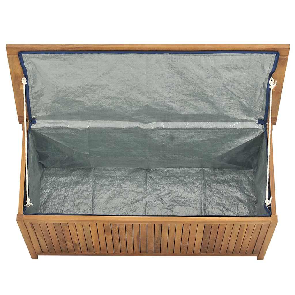 Cassa da giardino 114x50x58 cm in teak massello