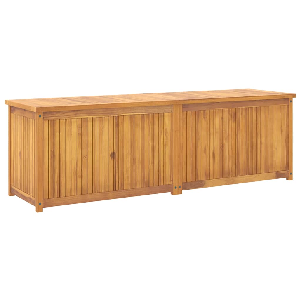 Cassa da Giardino 175x50x55 cm in Legno Massello di Teak