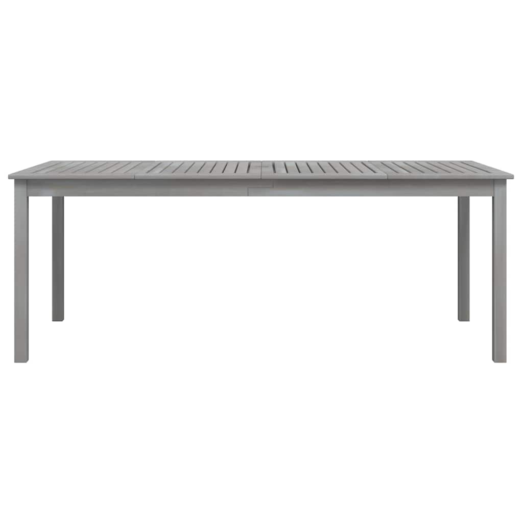 Tavolo da Giardino Grigio 200x100x75cm Legno Massello di Acacia