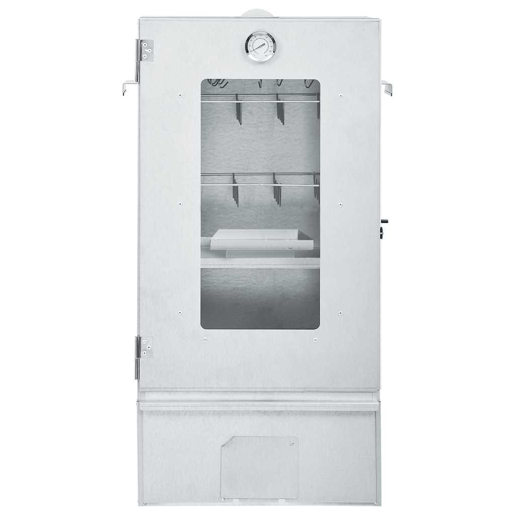 Forno Affumicatore BBQ con Tavolino in Acciaio Zincato