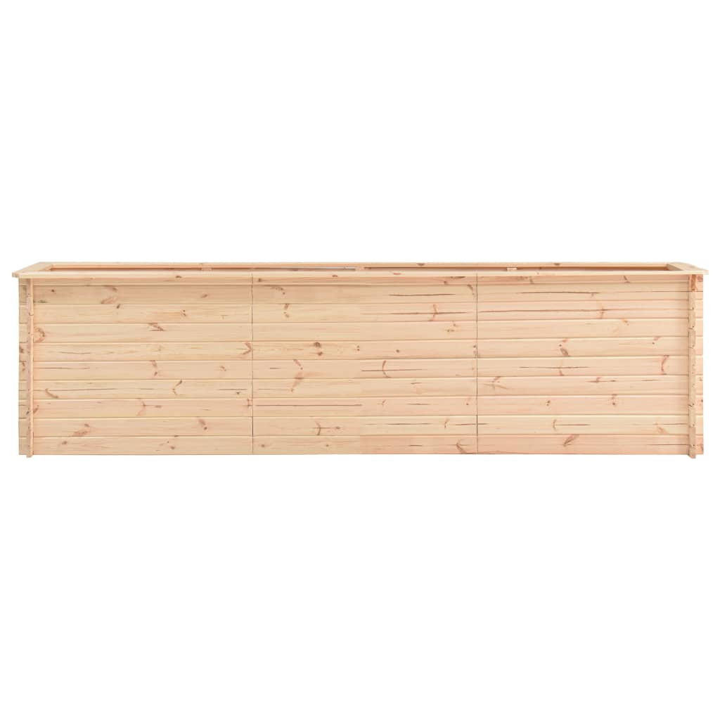 Letto Rialzato da Giardino 300x50x80,5 cm in Legno di Pino 19mm