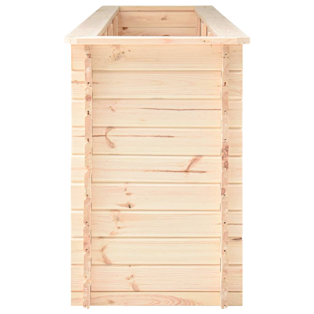 Letto Rialzato da Giardino 300x50x80,5 cm in Legno di Pino 19mm