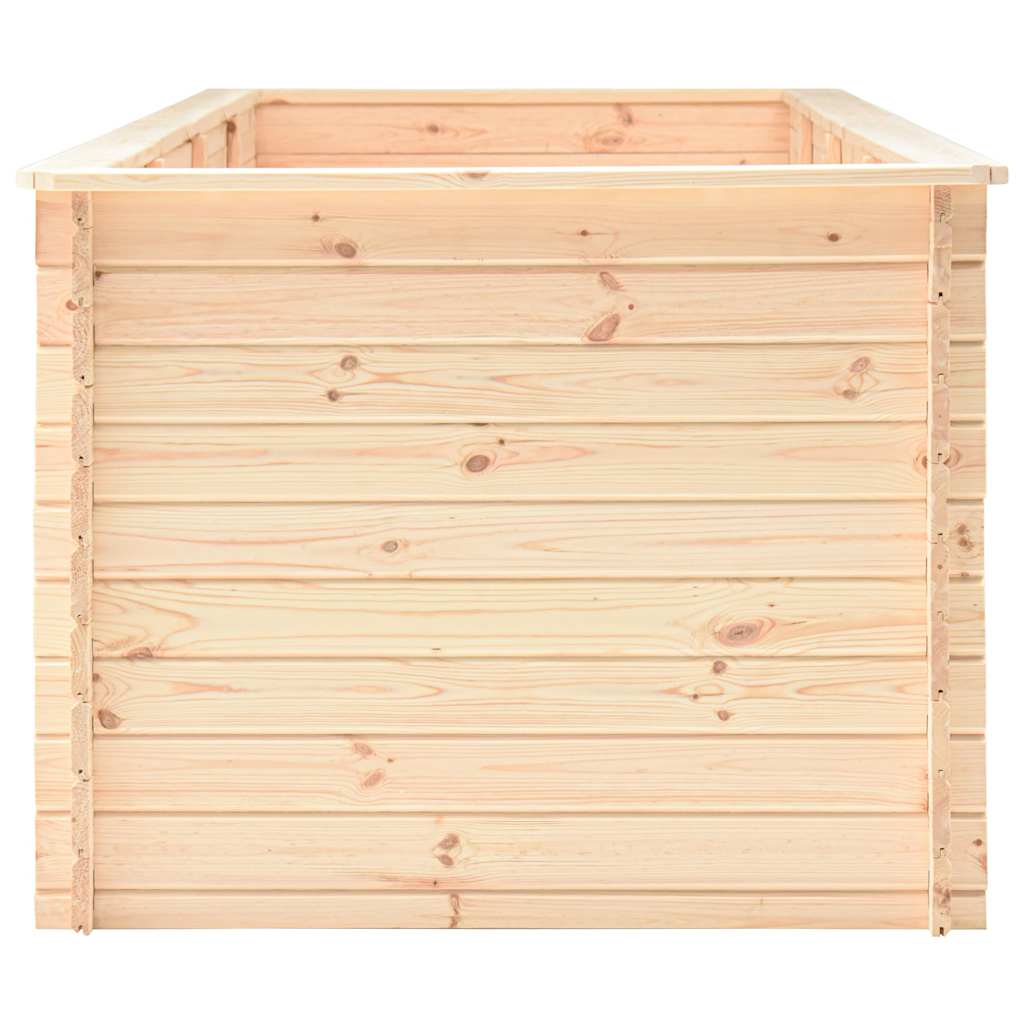 Letto Rialzato da Giardino 300x100x80,5 cm Legno di Pino 19 mm
