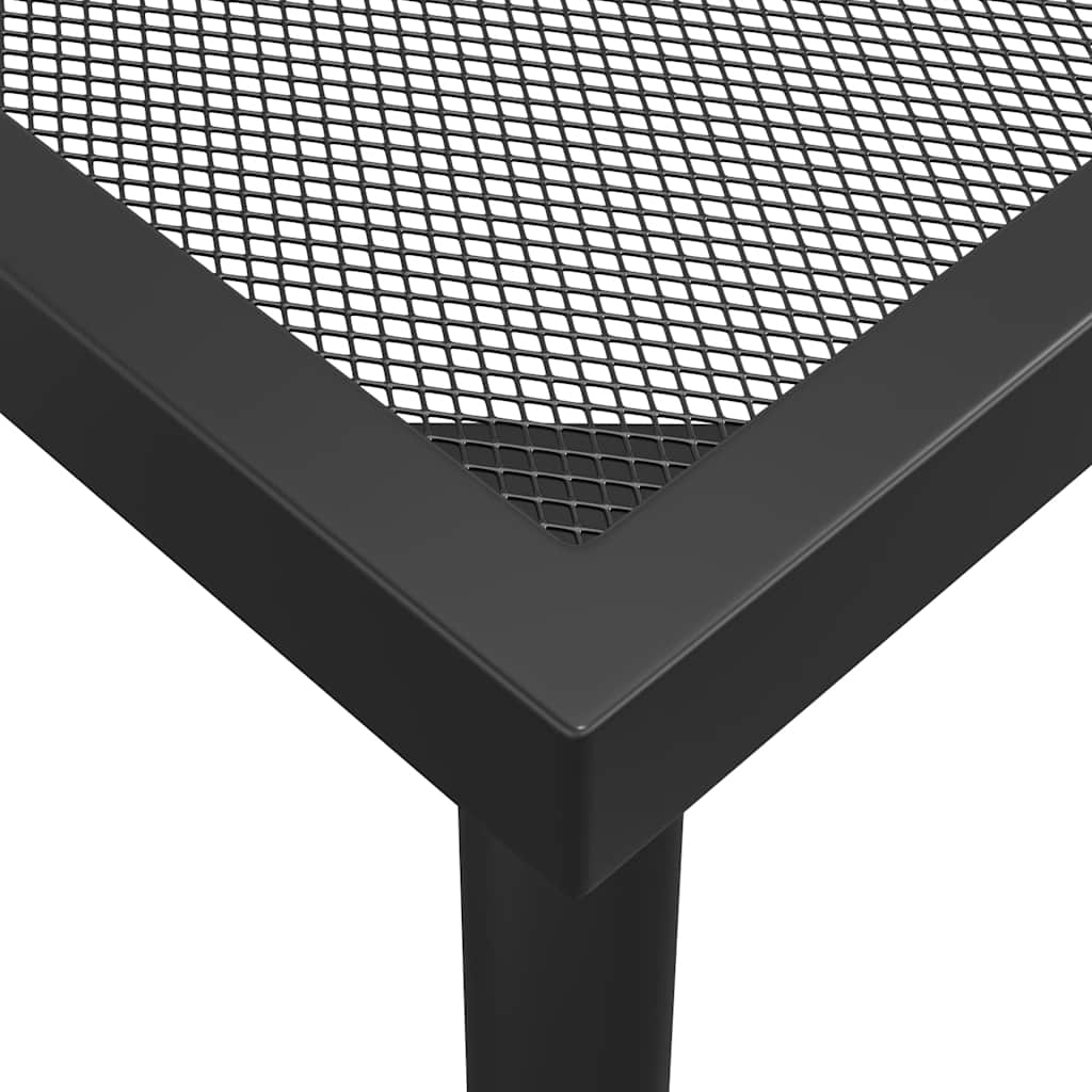 Set Pranzo Giardino 7 pz Acciaio Antracite 200 cm