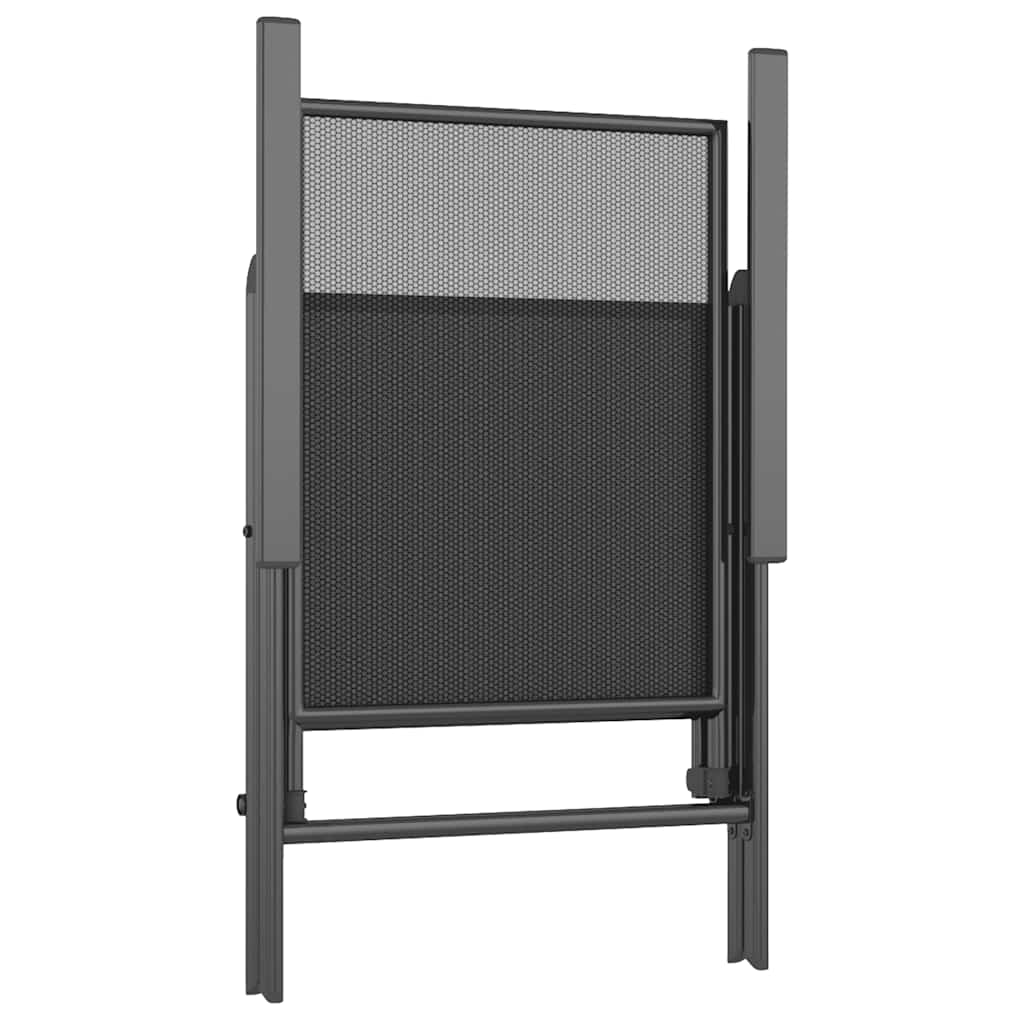 Set Pranzo Giardino 7 pz Acciaio Antracite 200 cm