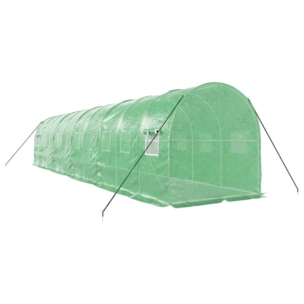 Serra con Telaio in Acciaio Verde 20 m² 10x2x2 m