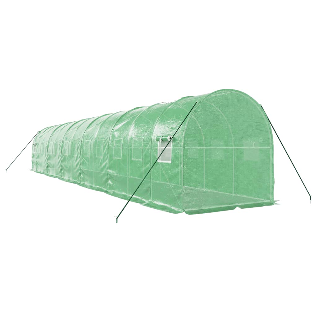 Serra con Telaio in Acciaio Verde 24 m² 12x2x2 m