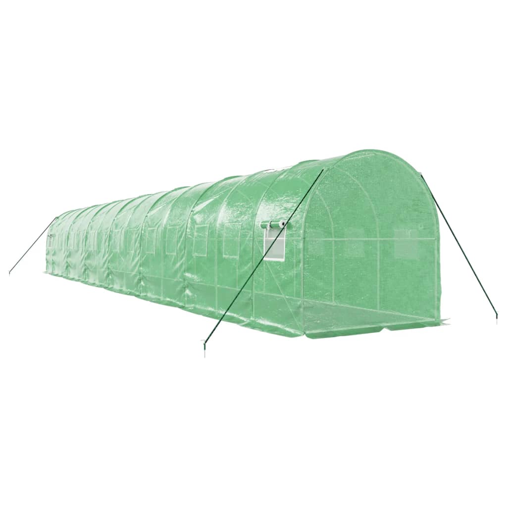 Serra con Telaio in Acciaio Verde 28 m² 14x2x2 m