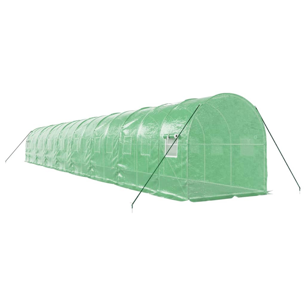 Serra con Telaio in Acciaio Verde 32 m² 16x2x2 m