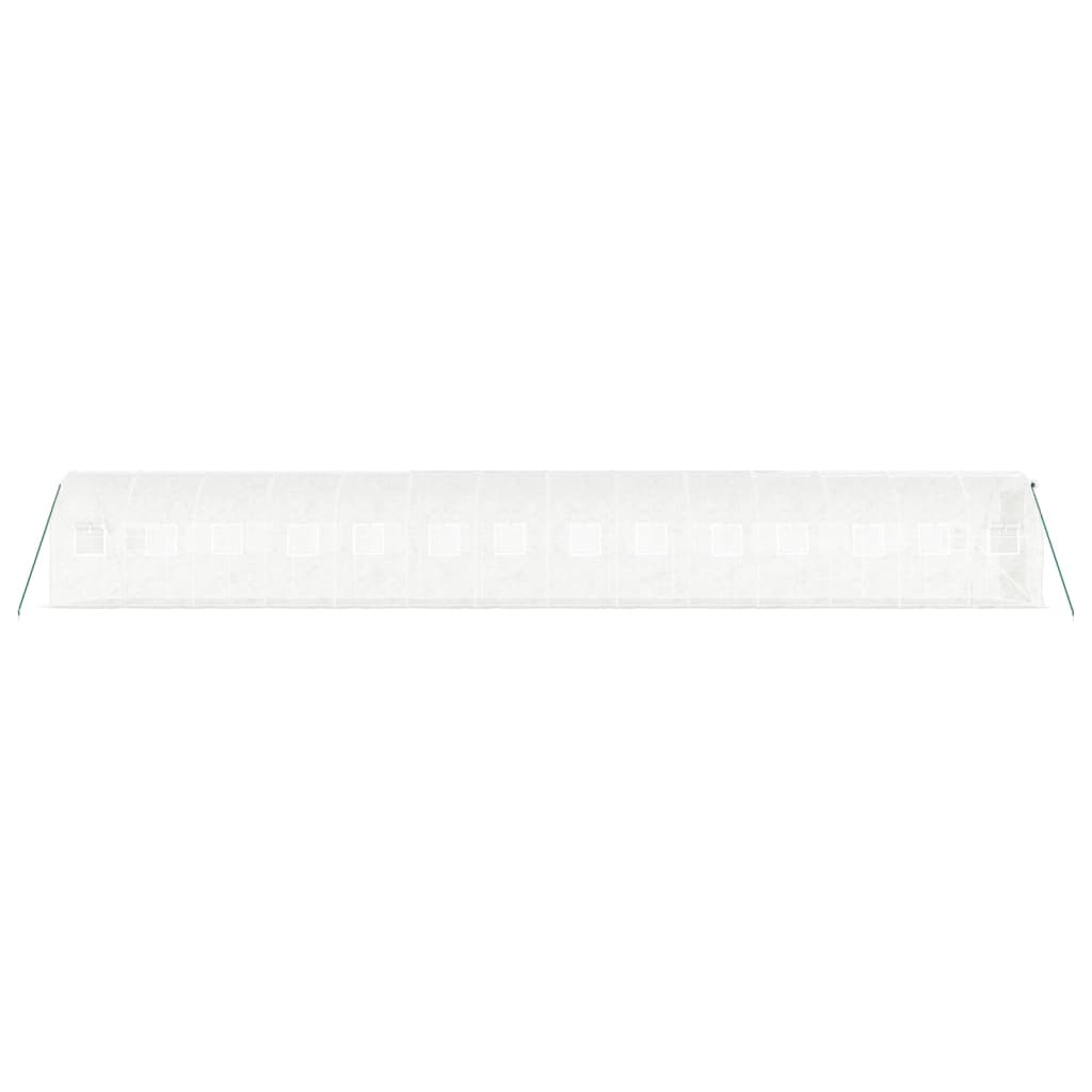 Serra con Telaio in Acciaio Bianco 28 m² 14x2x2 m