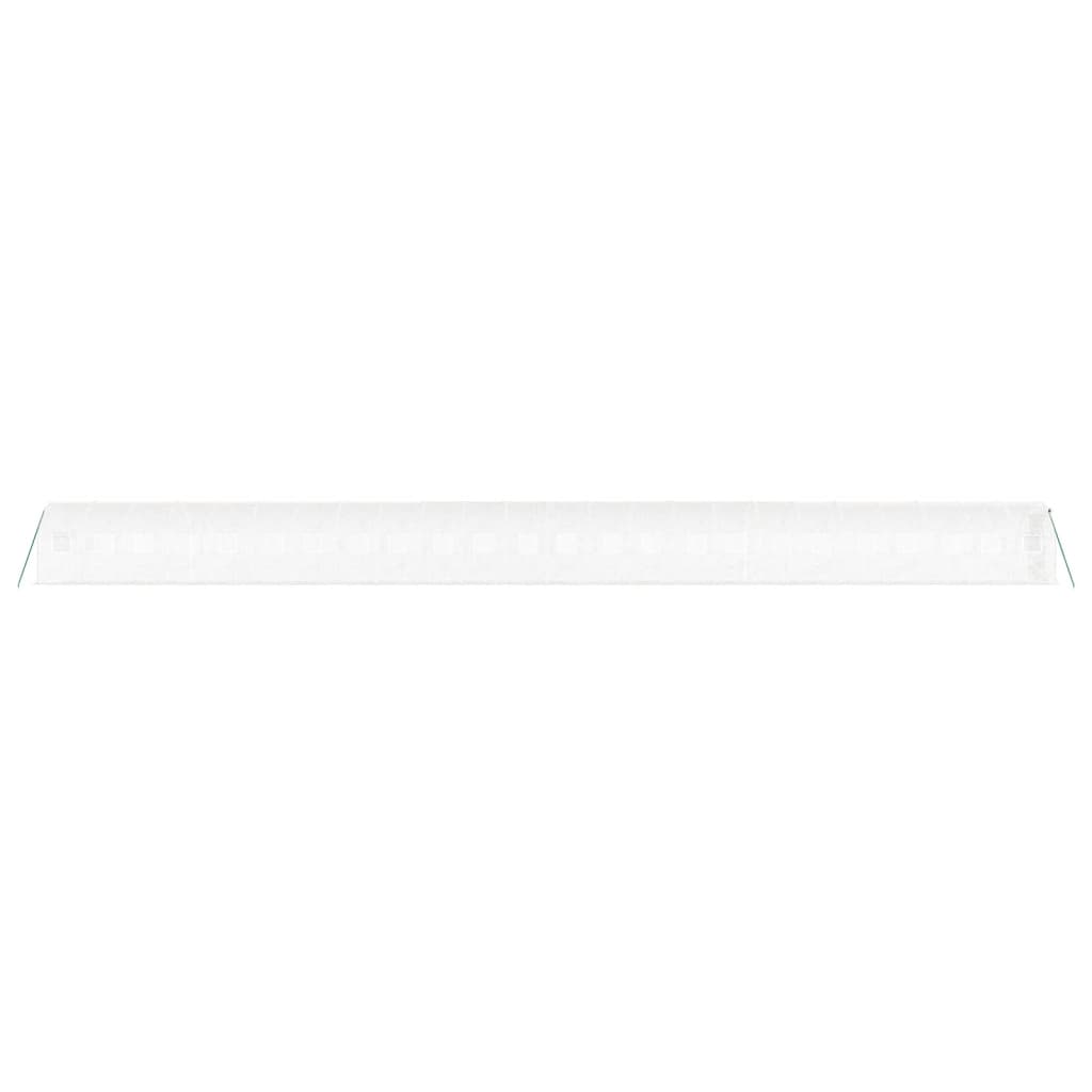 Serra con Telaio in Acciaio Bianco 48 m² 24x2x2 m