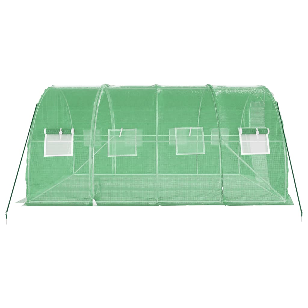 Serra con Telaio in Acciaio Verde 12 m² 4x3x2 m