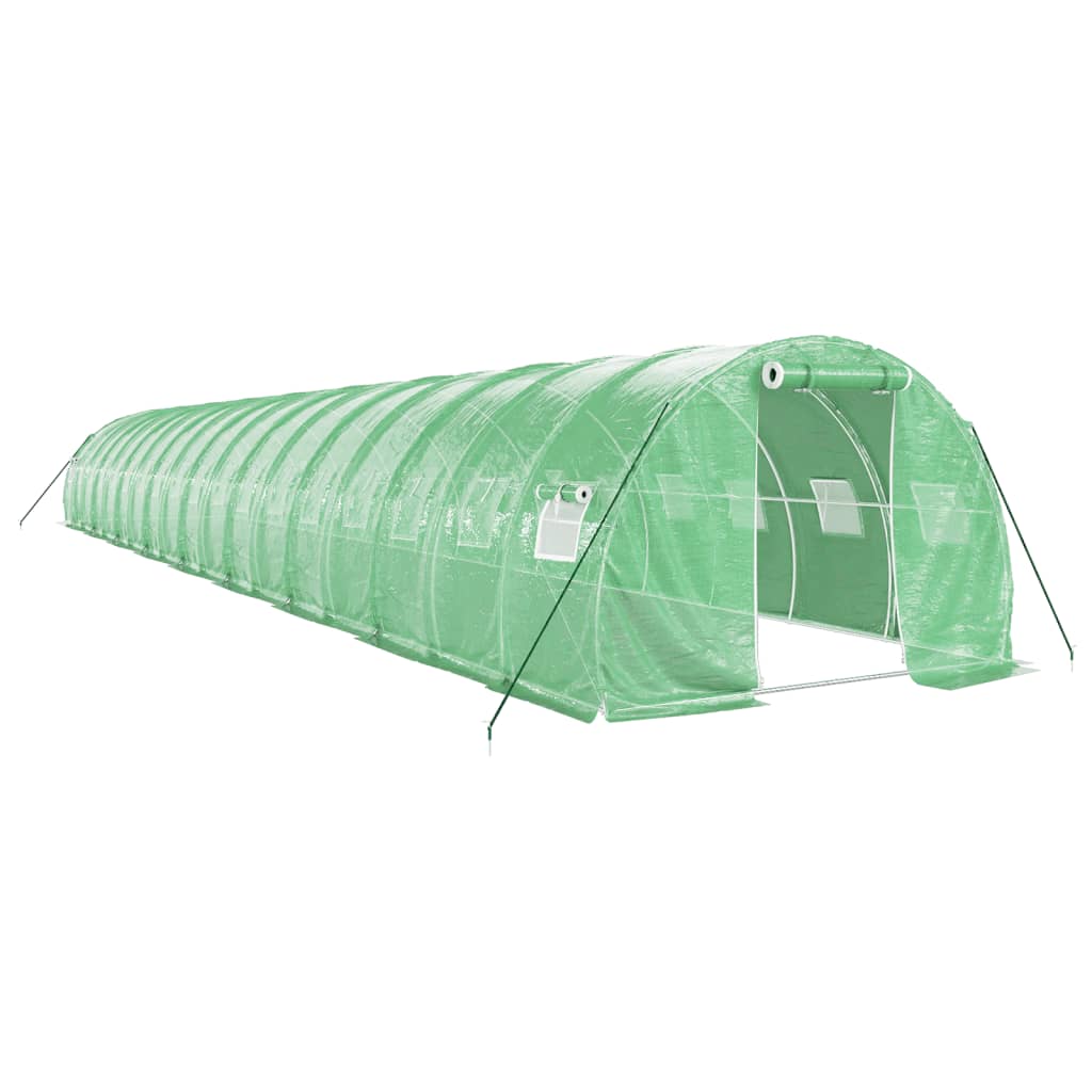 Serra con Telaio in Acciaio Verde 54 m² 18x3x2 m