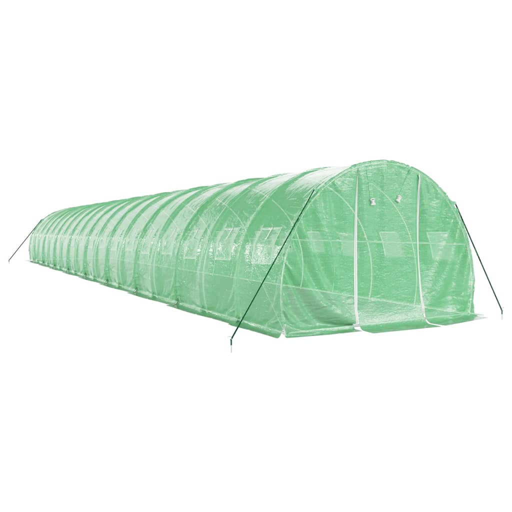 Serra con Telaio in Acciaio Verde 54 m² 18x3x2 m