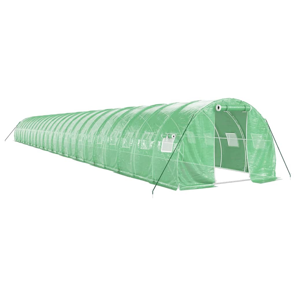 Serra con Telaio in Acciaio Verde 72 m² 24x3x2 m