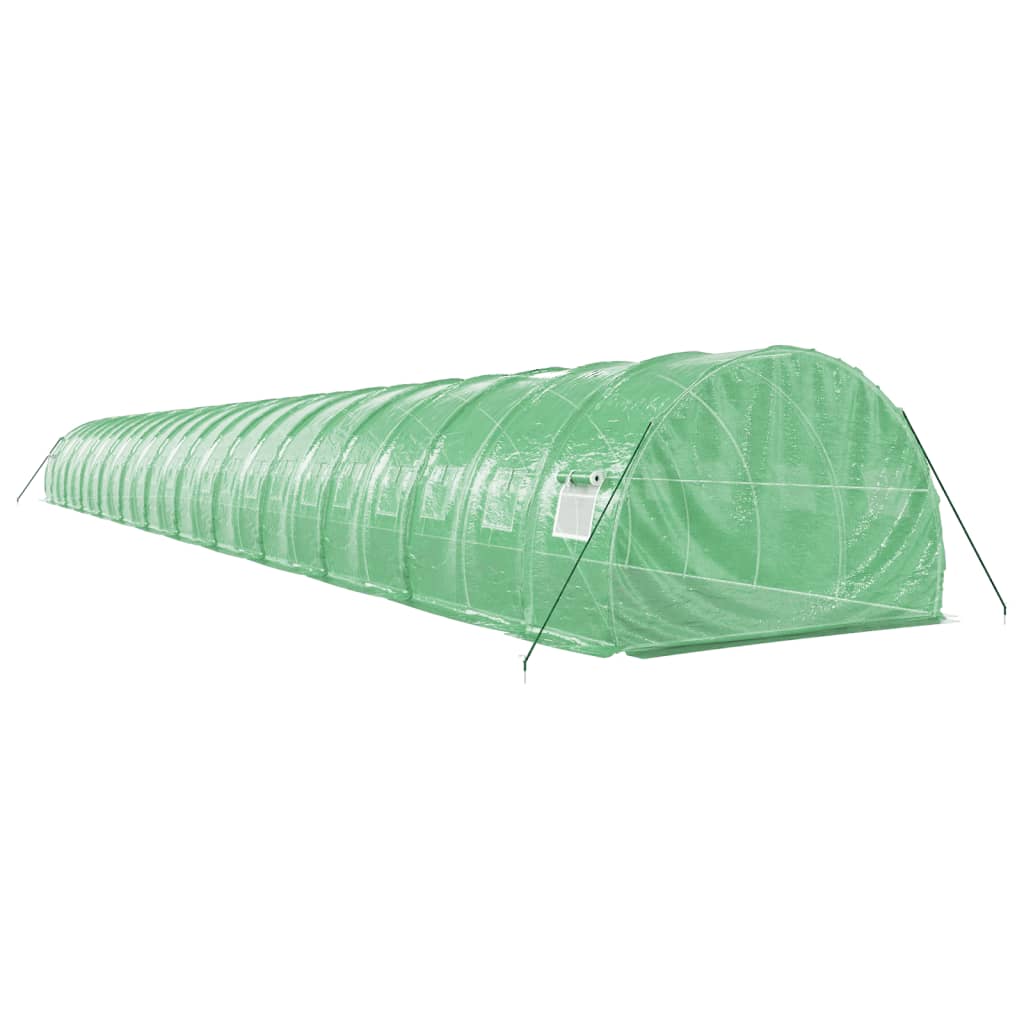 Serra con Telaio in Acciaio Verde 72 m² 24x3x2 m