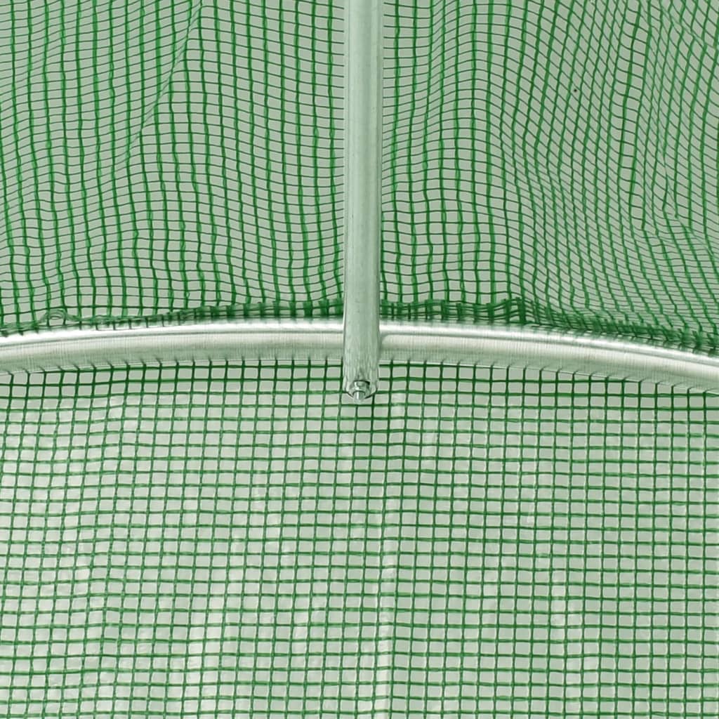 Serra con Telaio in Acciaio Verde 72 m² 24x3x2 m