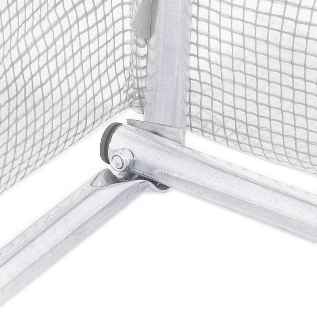 Serra con Telaio in Acciaio Bianco 18 m² 6x3x2 m