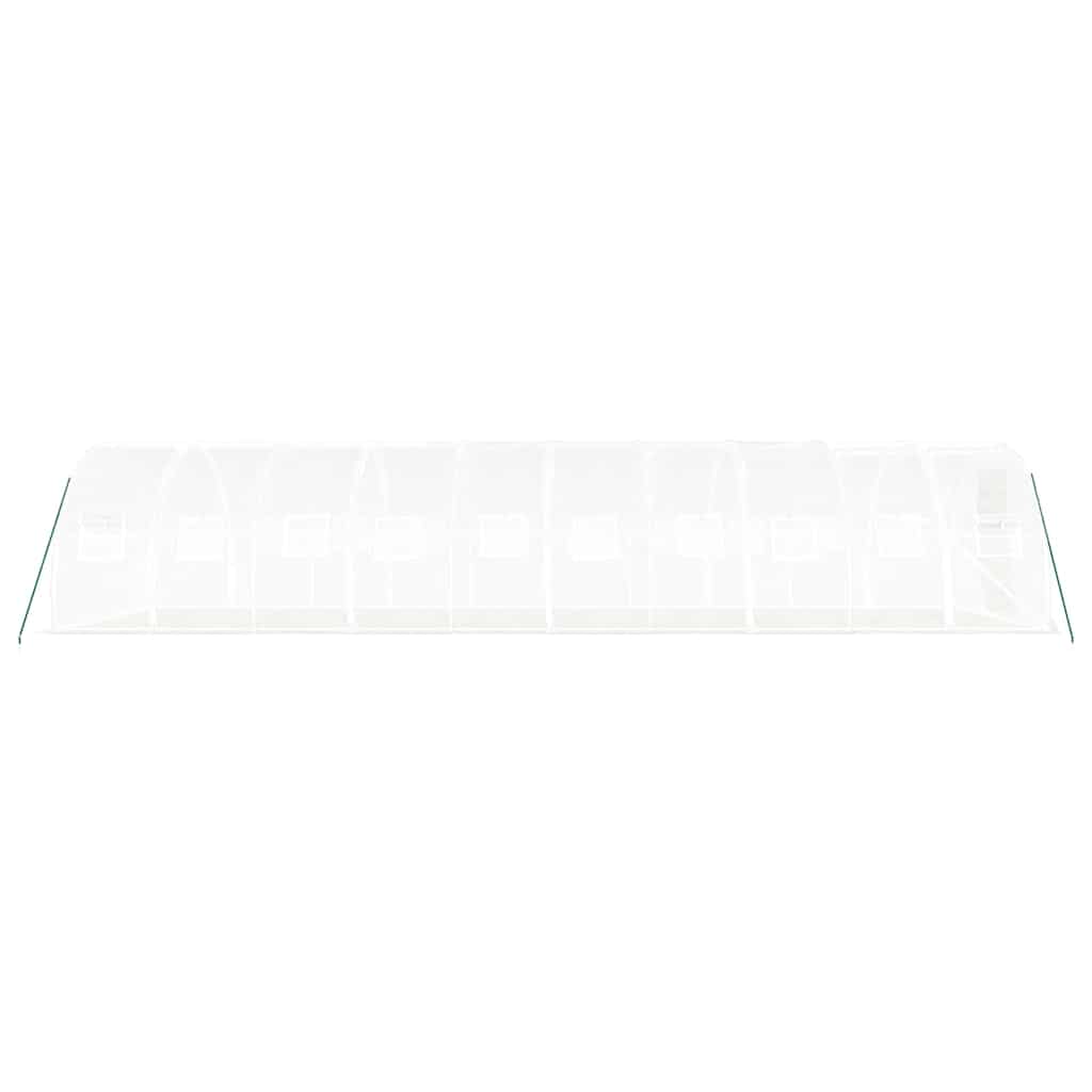 Serra con Telaio in Acciaio Bianco 30 m² 10x3x2 m
