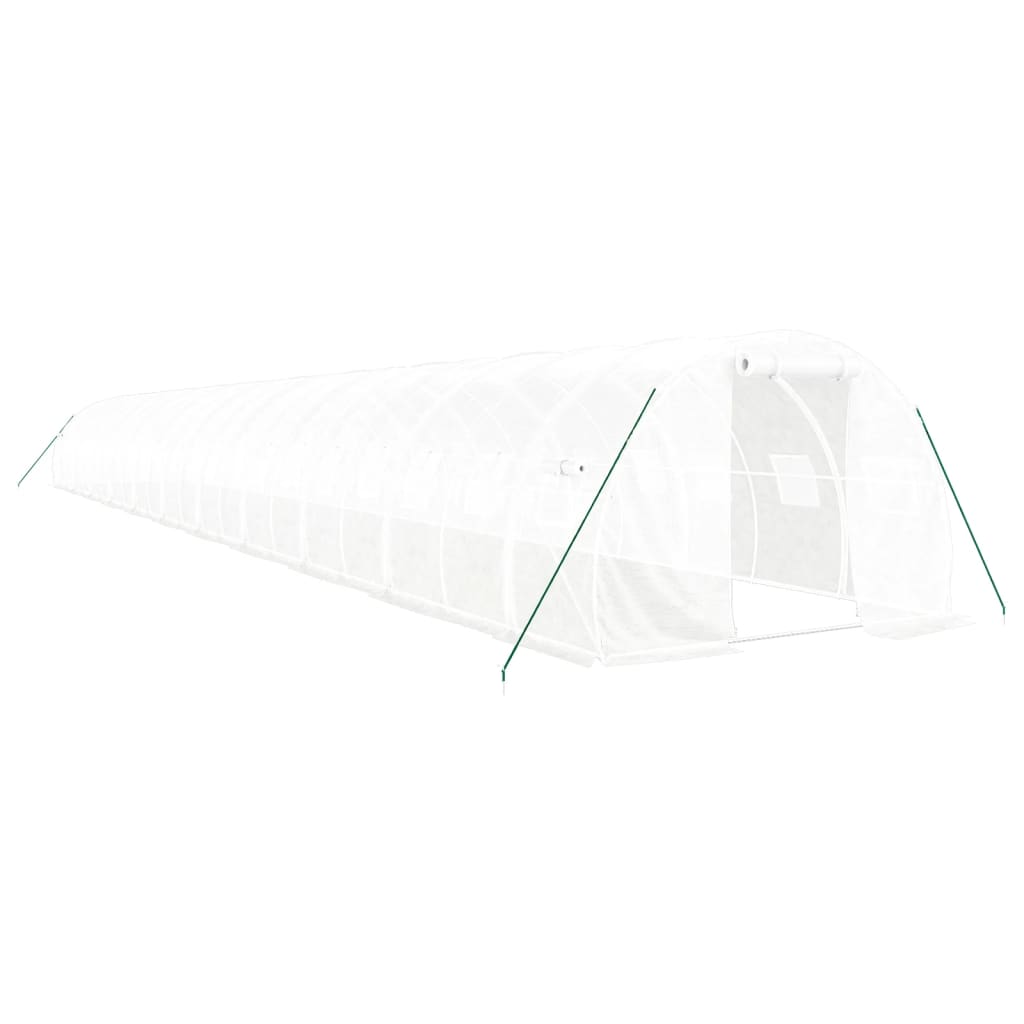 Serra con Telaio in Acciaio Bianco 66 m² 22x3x2 m