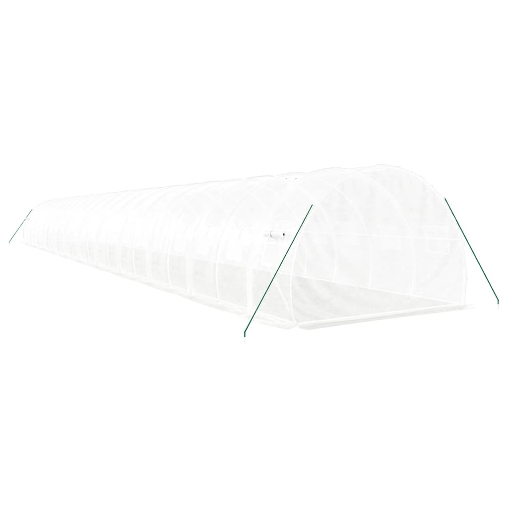 Serra con Telaio in Acciaio Bianco 66 m² 22x3x2 m
