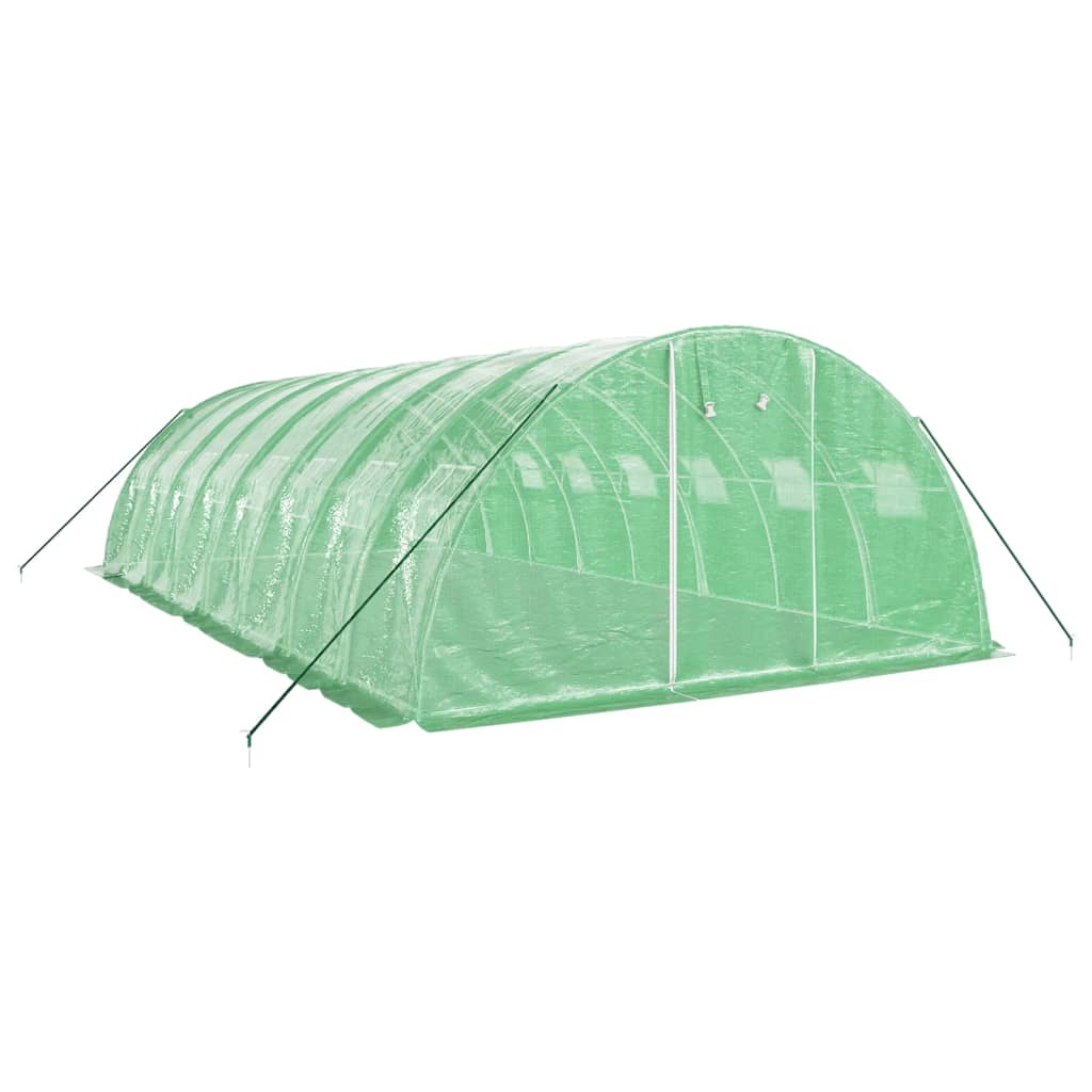 Serra con Telaio in Acciaio Verde 32 m² 8x4x2 m