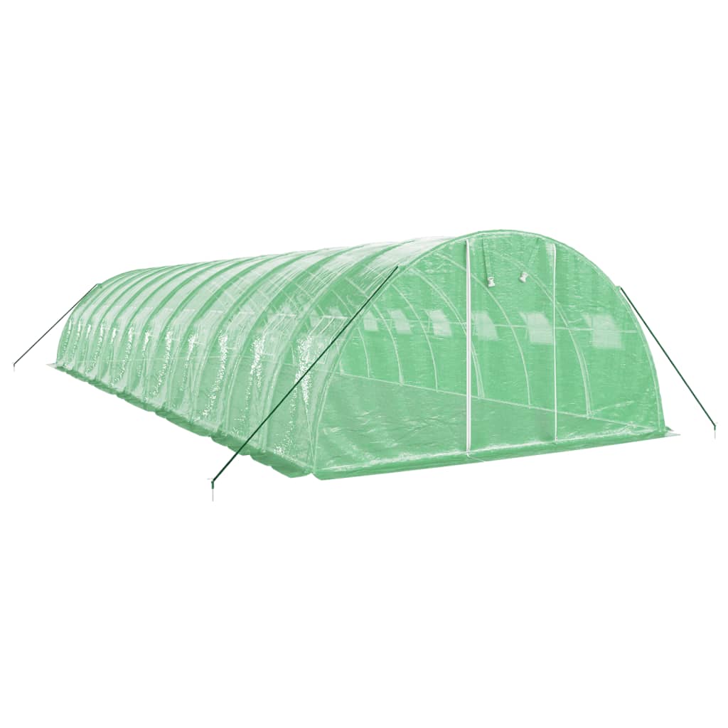 Serra con Telaio in Acciaio Verde 48 m² 12x4x2 m