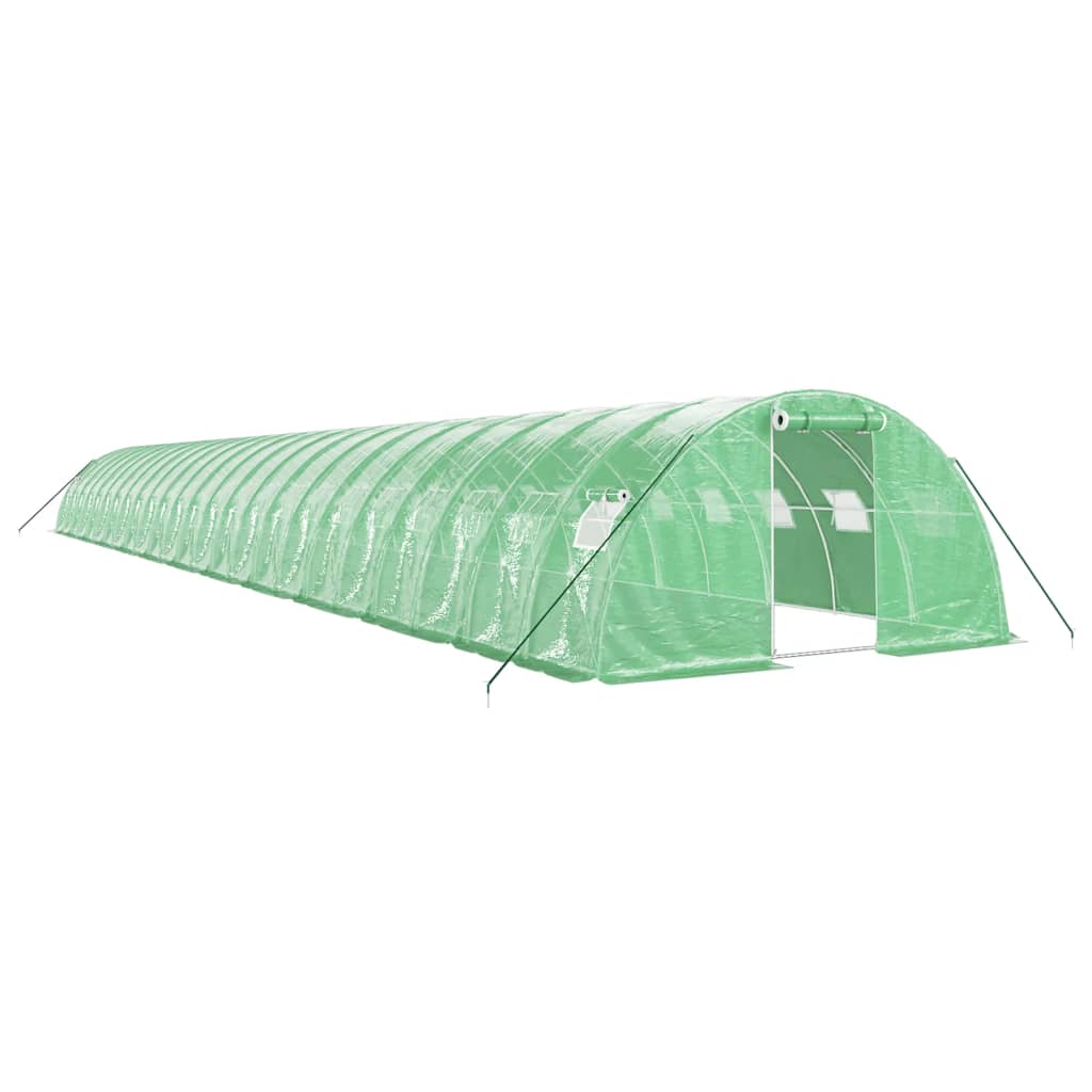 Serra con Telaio in Acciaio Verde 96 m² 24x4x2 m