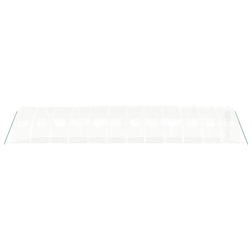Serra con Telaio in Acciaio Bianco 48 m² 12x4x2 m