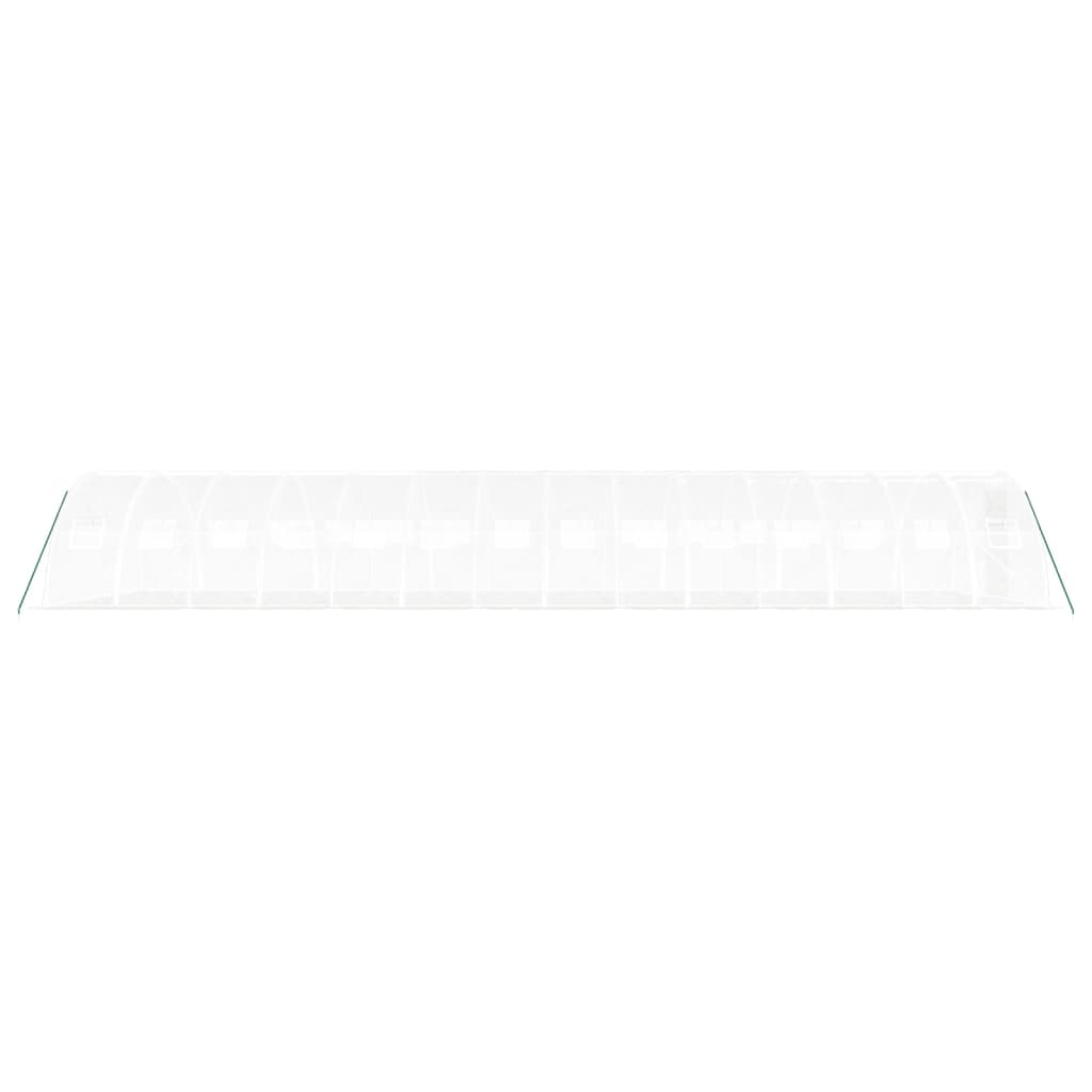 Serra con Telaio in Acciaio Bianco 56 m² 14x4x2 m