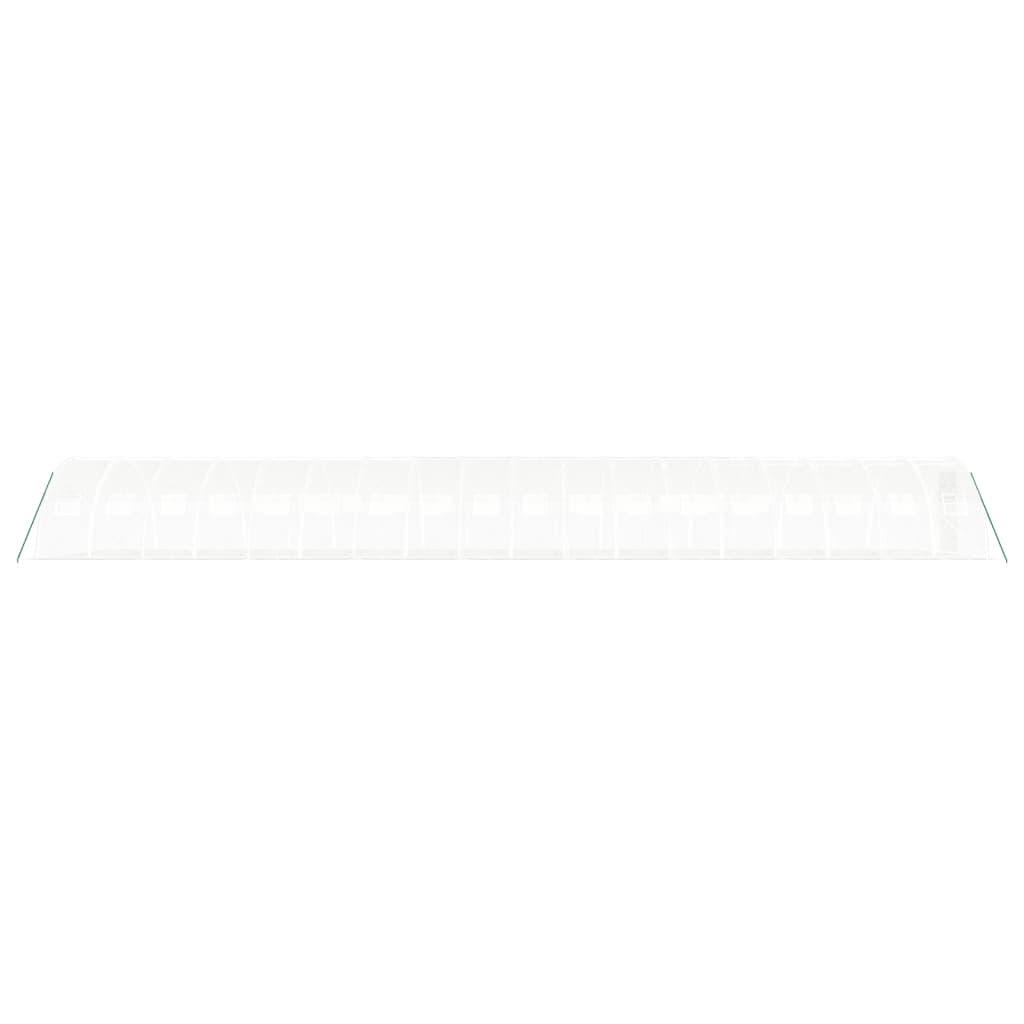 Serra con Telaio in Acciaio Bianco 72 m² 18x4x2 m